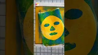 Let's have some fun with masks! | Gel printing | Mixed Media