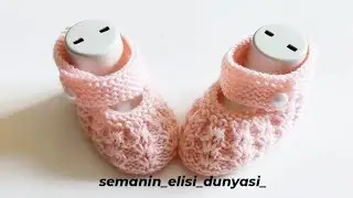Çok Kolay Bebek Patik Yapımı Çitlembik Modeli Patik Yapımı #patik#baby# model #crochet #knitting