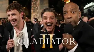 GLADIATOR II UK premiere Paul Mescal, Denzel Washington, Pedro Pascal - November 13, 2024 4K