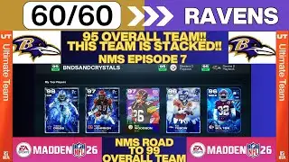 Zero Chill Cards made a 95 Overall 60/ 60 Ravens Theme Team in Madden 26 Ultimate MUT! NMS Episode 7
