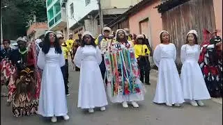 Bandeira flor dos anjos chegando na festa das três Marias -Duas barras 