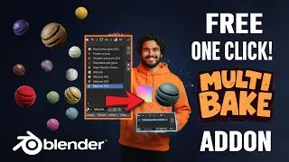 Запекайте несколько материалов в одну текстурную карту с помощью MultiBake Addon (совместимо с Ee...