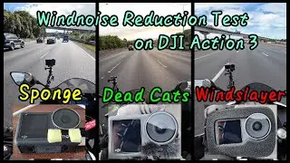 DJI Action 3 Windnoise Reduction Test: Sponge, Dead Cats, Windslayer at 100kmph on Yamaha R3