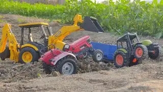 JCB EXCAVATOR vs Class 4WD TRACTOR | JCB VIDEO | JCP | JCD