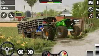 🔥 Title:“Powerful Tractor Off-Road Mission 💪🚜 | Dangerous Village Ride