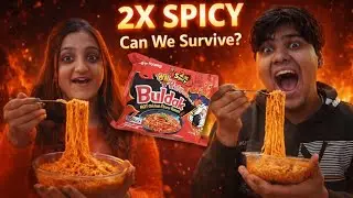 2X spicy noodles challenge | TROUBLESIBLINGS|