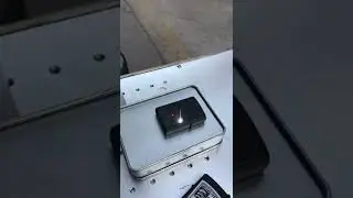 Laser engraving Mercedes-Benz logo on laser marking machine lighter 💥 laser marking machine💥