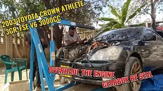 TOYOTA CROWN 3GR ENGINE REMOVAL FOR OVERHAUL