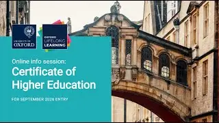Certificate of Higher Education | Online Webinar | Session 2