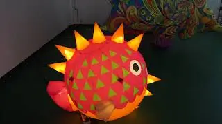 Small Inflatable Fish With LED for Stage Decoration