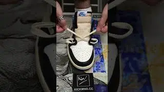 How to lace my Travis Scott X Air Jordan 1 Low OG Fragment Design. #shoelacestyle #nike #airjordan1