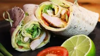 Recette facile WRAPS au poulet croustillant maison