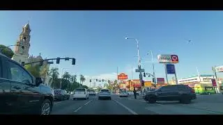 Driving Los Angeles Downtown to Covina CA on i10 east