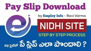 DOWNLOAD AP GOVT EMPLOYEES PAY SLIP FROM NIDHI WEBSITE | HOW TO GET PAY SLIP FROM NIDHI APPLICATION
