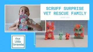 Scruff Surprise Vet Rescue Family - Dog Family Pack - New Scruff-a-Luvs Collectables