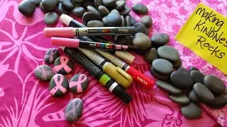 🤗 PAINT with Me! 🎗️ Simple Easy Pink Ribbon Painted Rocks ❤️ Breast Cancer Awareness Ribbon Tutorial