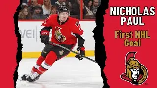 Nicholas Paul #13 (Ottawa Senators) first NHL goal Feb 23, 2016 (Classic NHL)