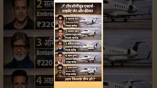 Luxury Private Jets of Bollywood Superstars ✈️ |#shorts #jets #gk