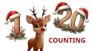 Counting 1 to 20 Christmas Song for Kids | Fawn Numbers | Fun Winter Learning Video Preschoolers 