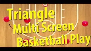 Triangle Multi Screen Basketball Play | Triangle Basketball Offense
