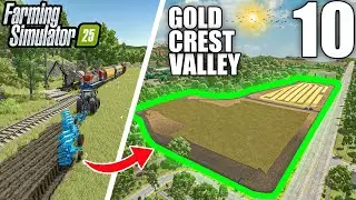 Creating NEW FIELD! + Large Harvest | Gold Crest Valley 3.0 | #9 | Farming Simulator 25