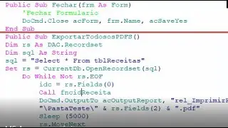 Exportar Relat&oacute;rio MS Access por p&aacute;gina-O Sabino