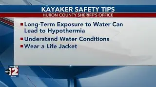 Huron County Sheriff's Office reminds kayakers to be safe on the water