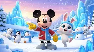 Ohh Wow! 😍 Mickey Mouse Ice Land Adventure ❄️🐭 | Rabbit & Friends Fun Story