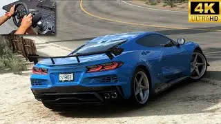 CHEVROLET CORVETTE E-RAY 2023 | Forza Horizon 5 | Steering Wheel Gameplay