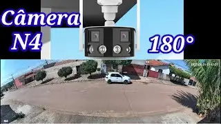 Câmera 180 ° graus 2 lentes fixas modelo N4 anbiux 2 mp 4 k