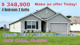 Cape Coral, Florida | Brand New Cali Model 4 Bedroom 2 Baths | Ready to Move in.