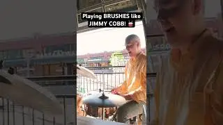 Playing BRUSHES like JIMMY COBB! 🥁 #drums #jazzdrums #jimmycobb