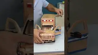 Wood Car - Ford Ambulance #woodworking #car #woodcar