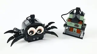 LEGO Seasonal 40493 Spider & Haunted House Pack Speed Build