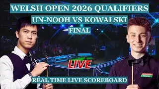Thepchaiya Un-Nooh vs Antoni Kowalski Live Scores | Welsh Open Snooker 2026 Qualifiers Final