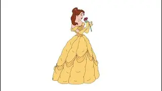Aprendé a dibujar a Bella de Disney La Bella Y La Bestia