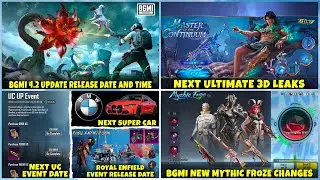Bgmi 4.2 Update Timing | Next Uc Event Date | Next Super Car Leaks | Next Ultimate 3d Leake |