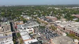 Downtown Naperville Drone Video Chicago Avenue, River Washington Street, Riverwalk by DMR Virtual