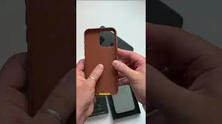 Чехол из высококачественной кожи для iPhone 15 Pro Max от Mujjo #шорты