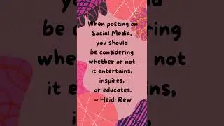 Heidi Rew - Social Media Expert!