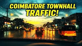 Coimbatore Townhall Late Evening Drive | Heavy Traffic POV | Coimbatore City Road View