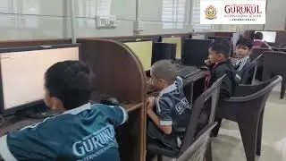 Students Learning Computer Skills 2025 | Gurukul Ahmedabad | Shree Swaminarayan Gurukul