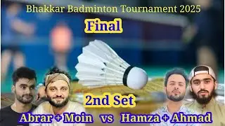 Men's doubles Badminton Abrar Fiyaz + Moin Ghouri vs Sheikh Hamza + Ahmat Butt #saeedbadmintonlive 