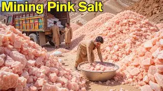 Pink Salt| Himalayan Pink Salt Manufacturing Processing| Salt making| Sea Salt