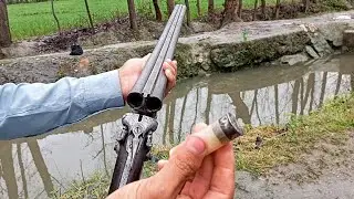 Double barrel shotgun firing | Double barrel shotgun hunting | Double barrel shotgun made in spain