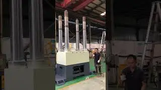 1000t servo four-column powder hydraulic press installation