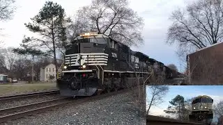Second train during dinner at Burger Hut on the Cleveland Line in Alliance, OH.  2021-03-17