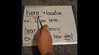 The difference between here and hear 👂