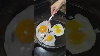 Goose Egg, Duck egg, and a Chicken Egg.#eggs #food #cooking