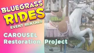 Bluegrass Rides Carousel restoration project Allan Herschell Kiddie Carnival Ride at Bluegrass Rides